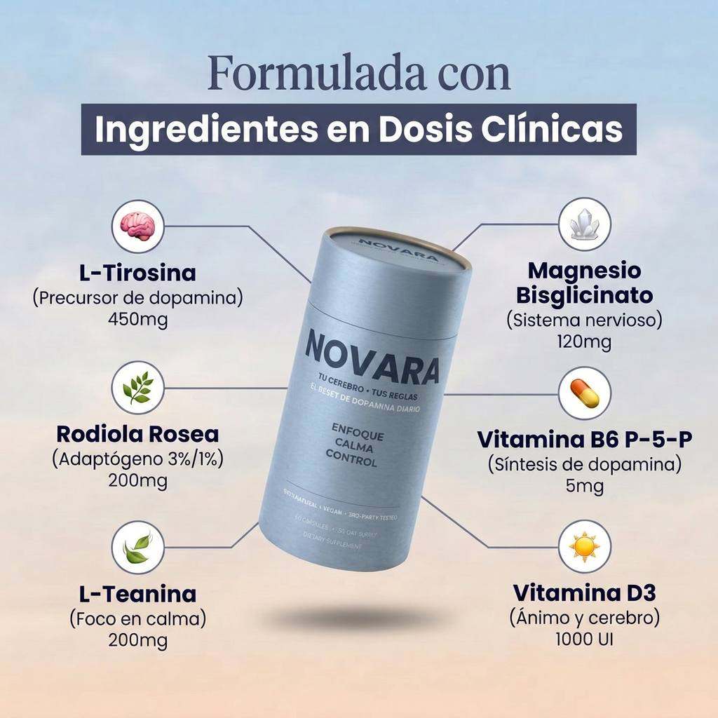 Ingredientes estudiados clínicamente y garantía de 90 días